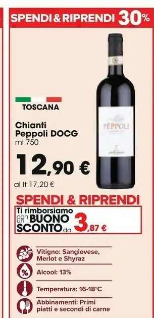 Carrefour Market Peppoli Chianti Docg offerta