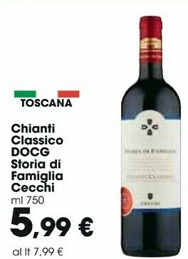 Carrefour Market Cecchi Chianti Classico DOCG Storia Di Famiglia offerta