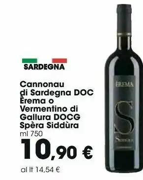Carrefour Market Spèra Siddùra Vermentino Di Gallura Docg offerta