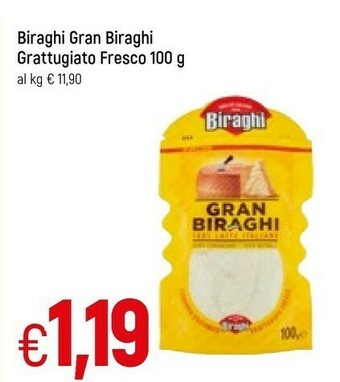 Famila Biraghi Gran 100% Latte Italiano Grattugiato Fresco 100 G(ml) offerta