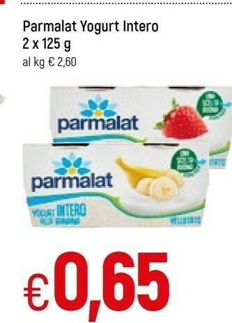 Famila Parmalat Yogurt Cremoso Ciliegia 250 G(ml) offerta