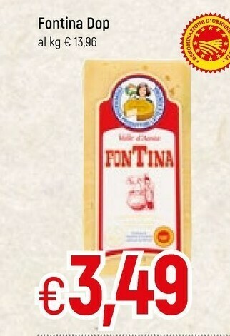 Famila Fontina Dop offerta