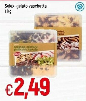 Famila Selex Gelato Spagnola, Zabaione, Pistacchio, Tartufo 1000 G(ml) offerta