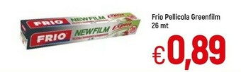 Famila Frio Pellicola Greenfilm offerta
