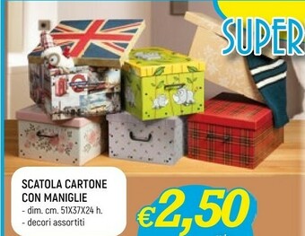 Scatola Cartone Con Maniglie