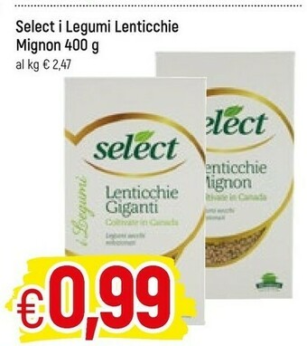 Famila Select Lenticchie Mignon 400 G(ml) offerta