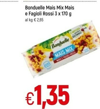 Famila Bonduelle Mais E Fagioli Rossi 510 G(ml) offerta