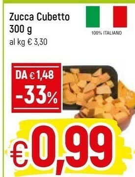 Famila Zucca Cubetto offerta