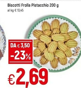 Famila Biscotti Frolla Pistacchio offerta