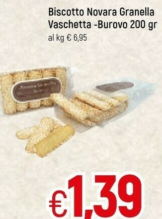 Famila Biscotto Novara Granella Vaschetta offerta