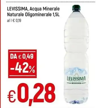 Famila Levissima Acqua Minerale Naturale offerta