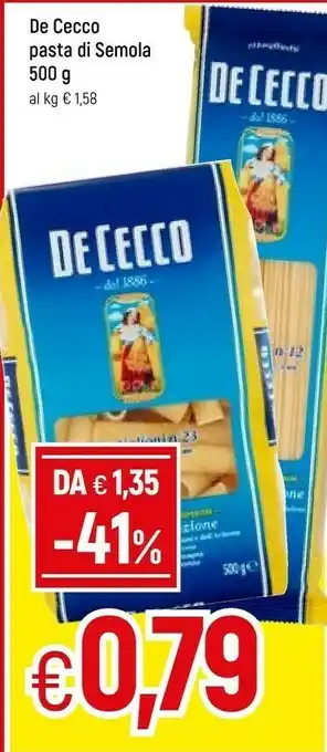 Famila De Cecco Pasta Di Semola Di Grano Duro offerta