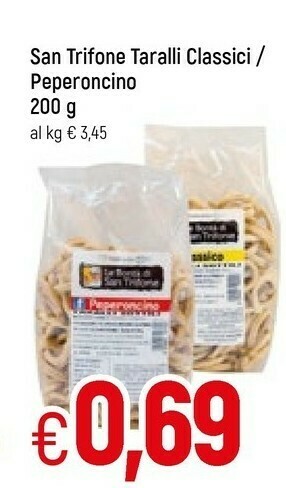 Famila Le Bontà San Trifone - Taralli Friabili Classico offerta