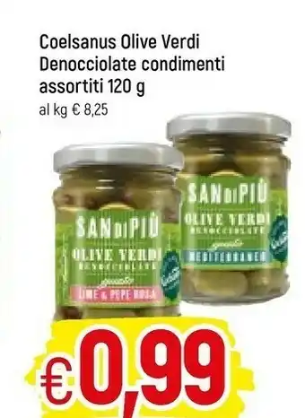 Famila Coelsanus Olive Verdi Denocciolate 160 G(ml) offerta