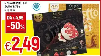 Famila Algida 5 Cornetti Poti Chef Stellati offerta