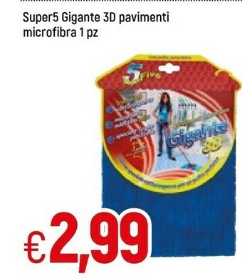 Famila Super5 Gigante 3d Pavimenti Microfibra offerta
