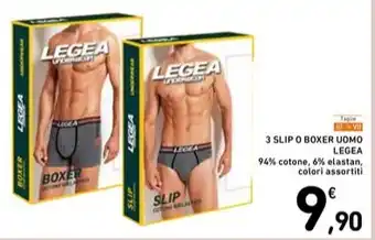 Spazio Conad 3 SLIP O BOXER UOMO LEGEA offerta