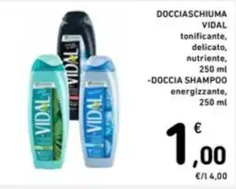 Spazio Conad DOCCIASCHIUMA VIDAL offerta
