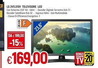 Famila LG 24TL510V-WZ LED Display 59,9 Cm (23.6") 1366 X 768 Pixel HD Bianco offerta