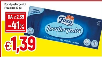 Famila Foxy Ipoallergenici Fazzoletti offerta