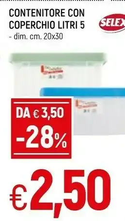 Famila Selex Contenitore Con Coperchio offerta