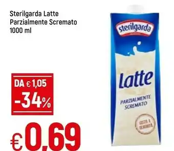 Famila Sterilgarda Latte Parzialmente Scremato 1000 G(ml) offerta