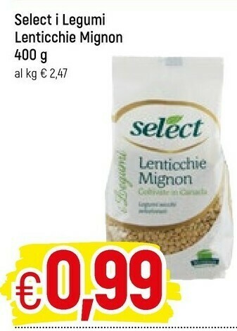 Famila Select Lenticchie Mignon 400 G(ml) offerta