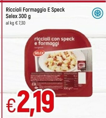 Famila Selex Riccioli Formaggio E Speck 300 G offerta