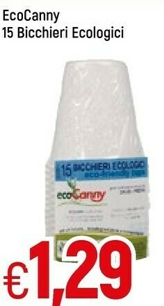 Famila Ecocanny 15 Bicchieri Ecologici offerta