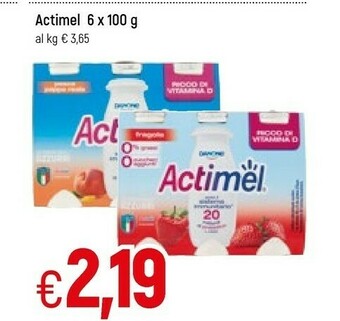 Famila Danone Actimel Fragola 600 G(ml) offerta