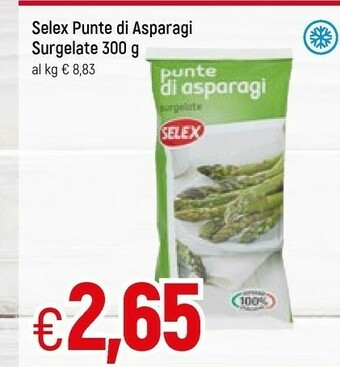 Famila Selex Punte Di Asparagi Surgelate 300 G offerta
