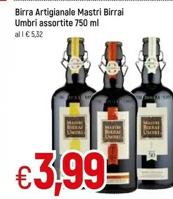 Famila Mastri birrai umbri Birra Speciale Rossa Non Filtrata 750 G(ml) offerta
