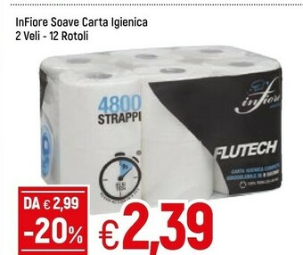 Famila Infiore Soave Carta Igienica 2 Veli - 12 Rotoli offerta