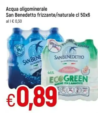 Famila San Benedetto Acqua Oligominerale Frizzante/naturale offerta