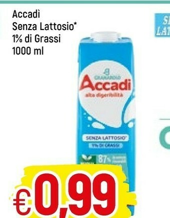 Famila Granarolo Accadi Senza Lattosio Biologico E Digeribile 1000 G(ml) offerta