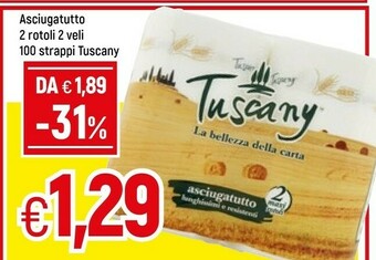 Famila Tuscany Asciugatutto 2 Rotoli 2 Veli offerta