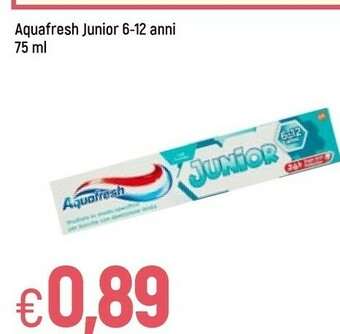 Famila Aquafresh Junior 6 - 12 Anni 75 Ml offerta