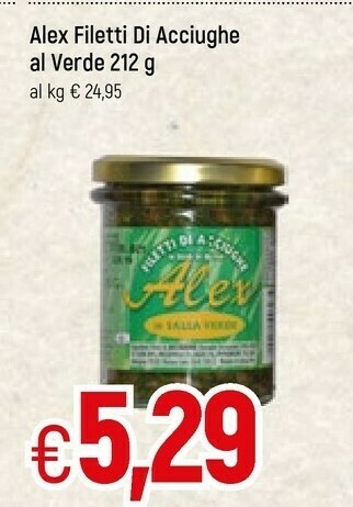 Famila Alex Filetti Di Acciughe Al Verde offerta