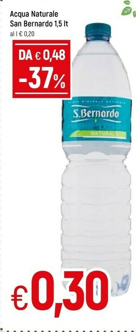 Famila San Bernardo Acqua Naturale offerta