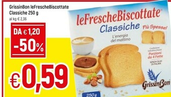 Famila Grissinbon Le Fresche Biscottate Classiche offerta