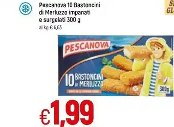 Famila Pescanova 10 Bastoncini Di Merluzzo Impanati E Surgelati offerta