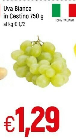 Famila Uva Bianca In Cestino offerta