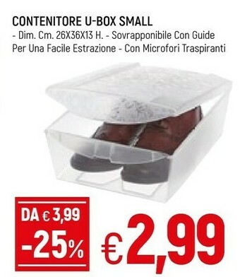 Famila Domopak Contenitore U Box Small offerta