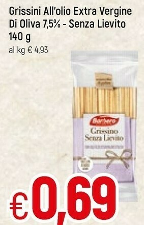 Famila Superstore Grissini Del Roero - Grissini All'Olio Extravergine Di Oliva Senza Strutto offerta
