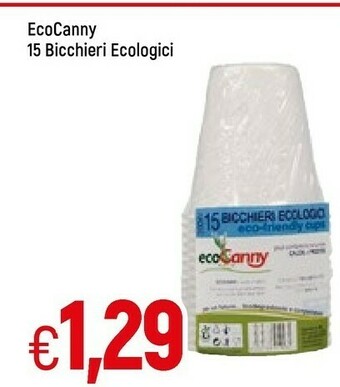 Famila Superstore Ecocanny 15 Bicchieri Ecologici offerta