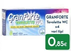 Proshop Granforte Tavolette Wc offerta
