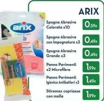 Proshop Arix Spugna Abrasiva Colorata offerta