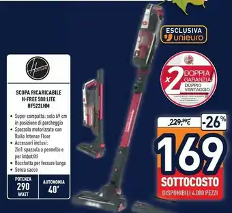 Unieuro Hoover HF522LHM offerta