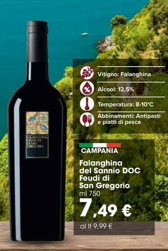 Carrefour Market Feudi di san gregorio Falanghina Del Sannio Doc offerta