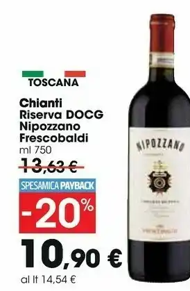 Carrefour Market Frescobaldi Nipozzano Chianti Rufina Riserva DOCG 750 G(ml) offerta